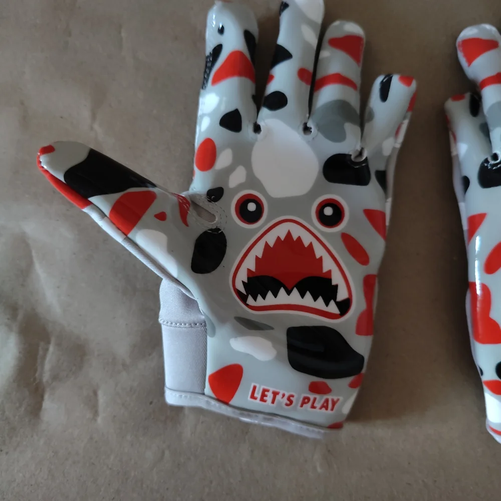 LISAAZ Limited Edition Shark Football Gloves.